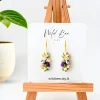 Floral Polymer Clay Earrings image