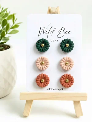 Daisy Stud Earrings-Set 2